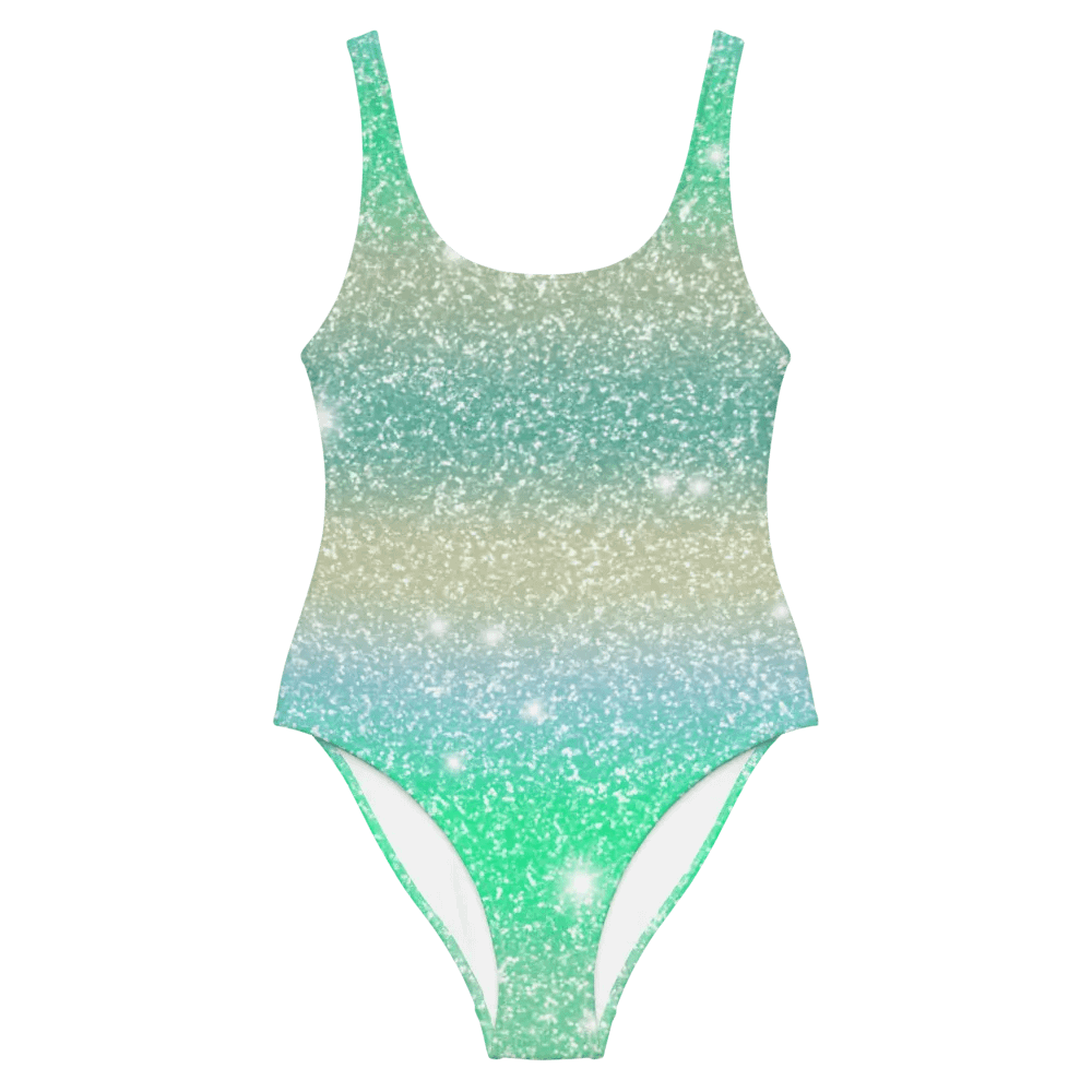 Glitter Unicorn Texture Design One Piece Swimsuit (2) product image (5)