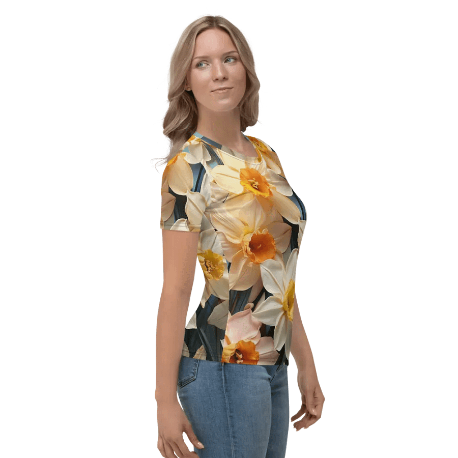 Dazzling Daffodils: Floral Fusion Tees product image (8)