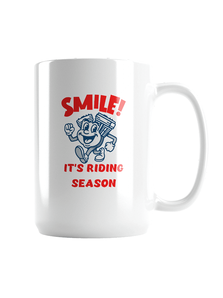 Throttle & Iron “Smile!” Mug — Riding Season Edition product image (2)