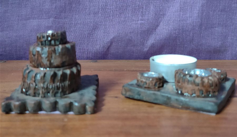 Suporte tealight e pisa-papeis Pneus, conjunto 2 peças product image (3)