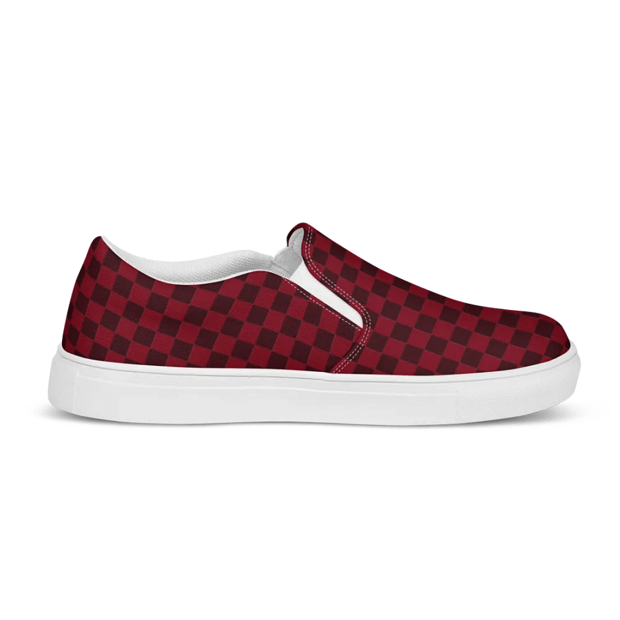 Elegant Red Checkered Mens Slip On Shoes n. 34 product image (10)