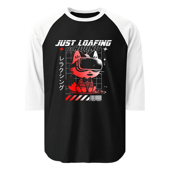 Just Loafing Around || Tultex Raglan Tee product image (1)