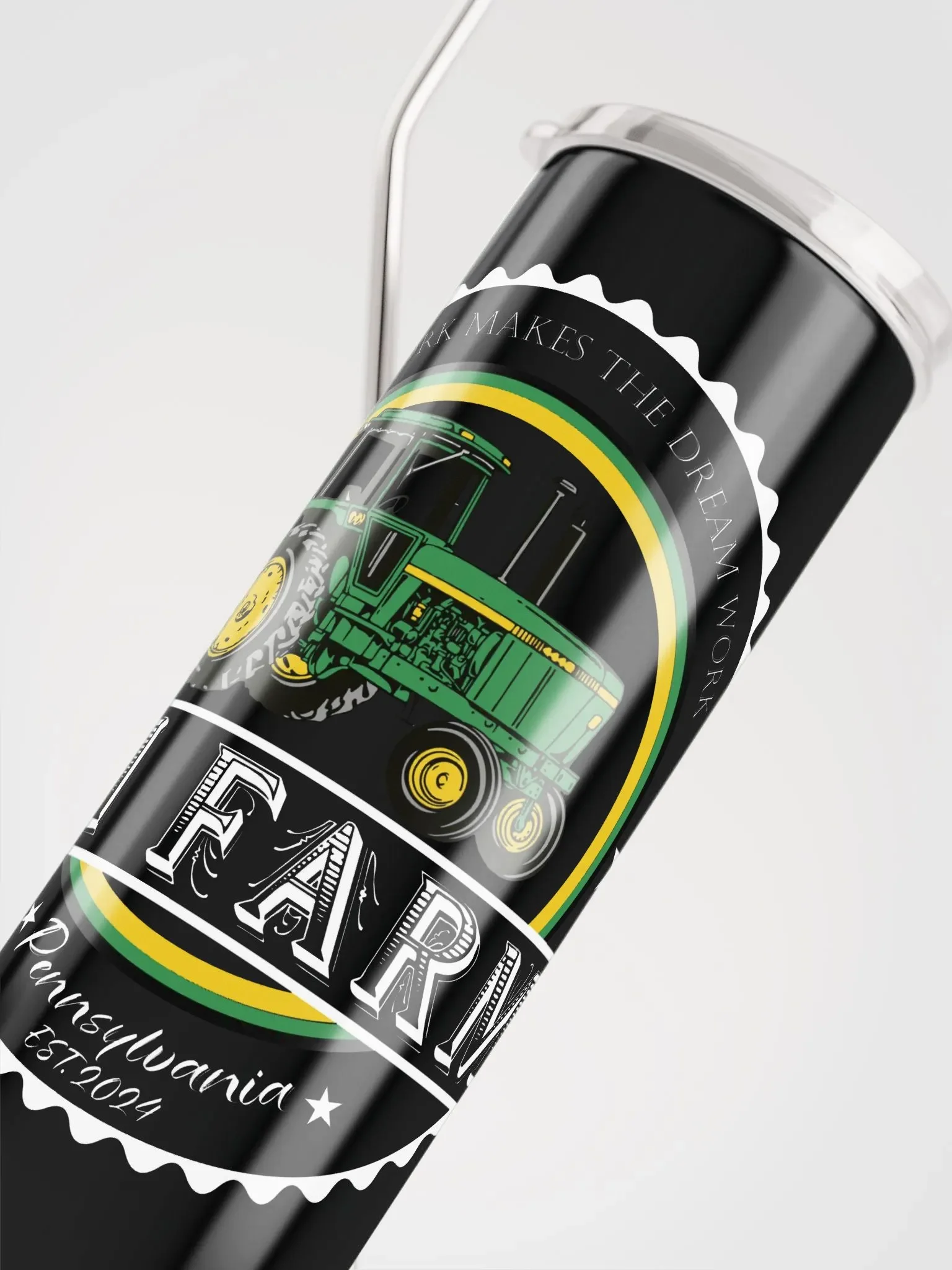 Rustic Tractor Emblem Stainless Steel Tumbler product image (4)