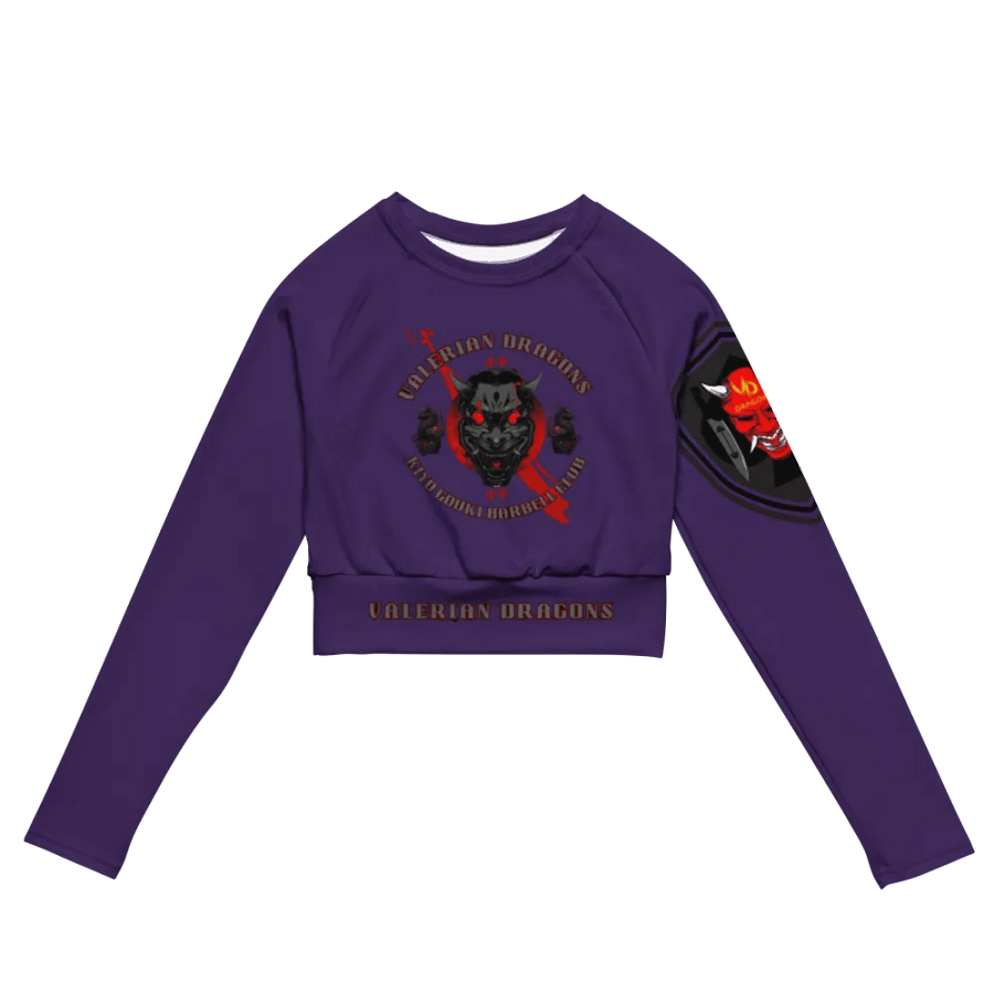 women oni crop top long sleeve (PURPLE) product image (4)