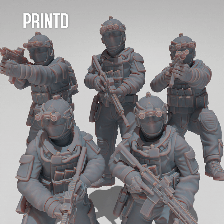 Shayetet 13 Israeli Navy Forces - Modern Warfare Wargame Hobby Resin Scale Models product image (1)