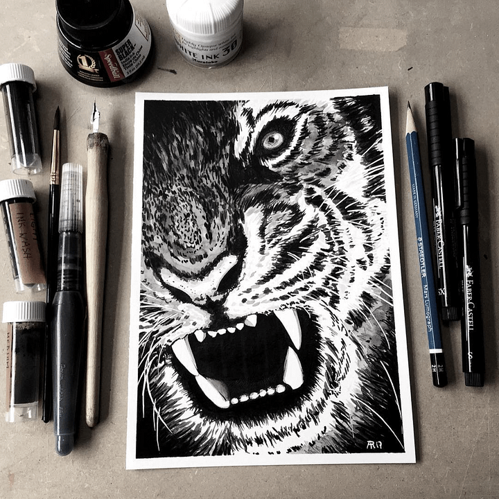 original painting : tiger product image (2)