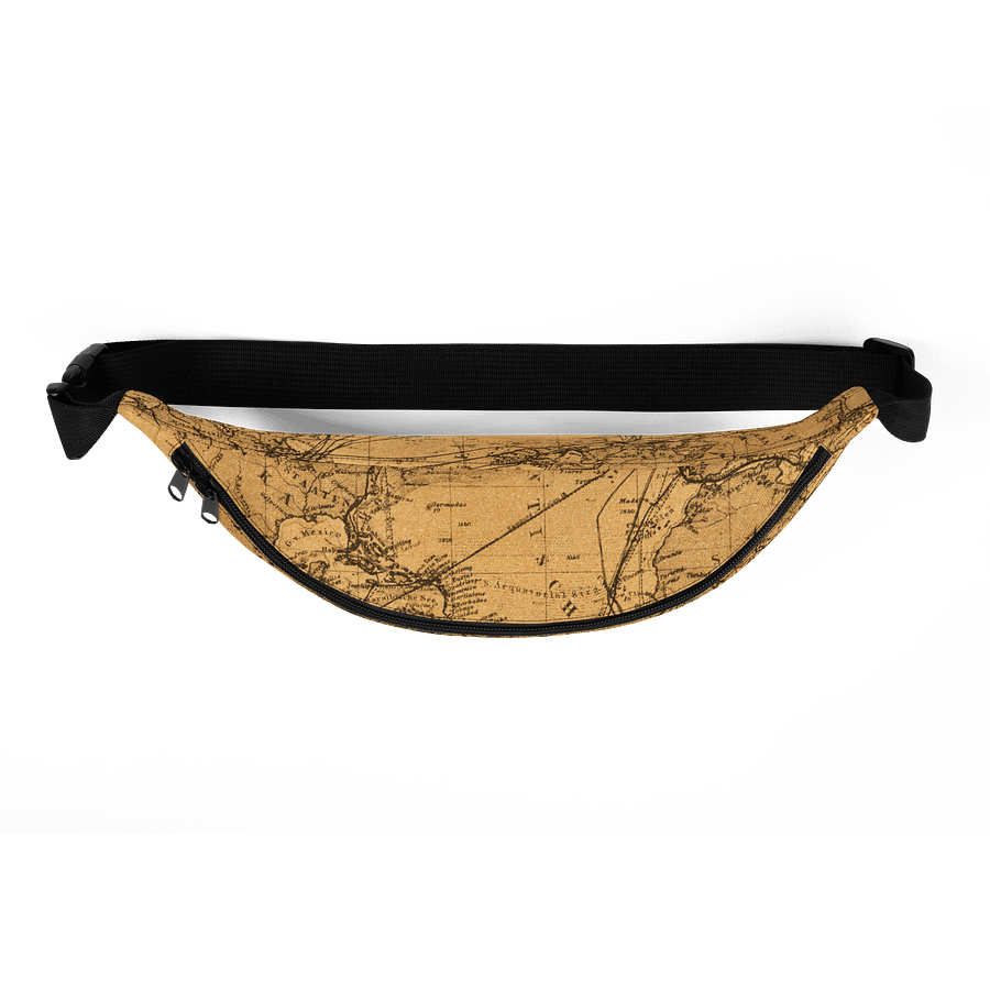Vintage World Map All-Over Fanny Pack product image (5)
