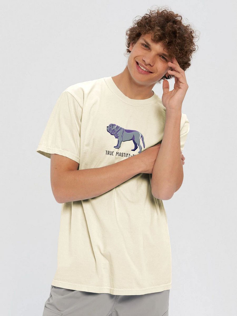 True Mastiff-Piece T-Shirt(Embroidered) of a Neapolitan Mastiff(Blue) product image (8)