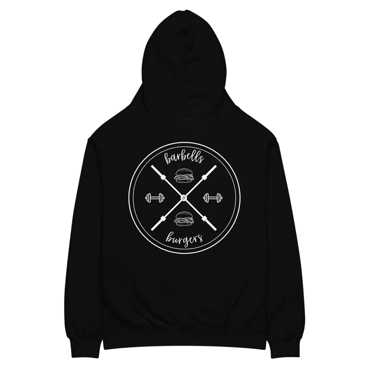 Barbells & Burgers X Emblem Unisex Hoodie product image (2)