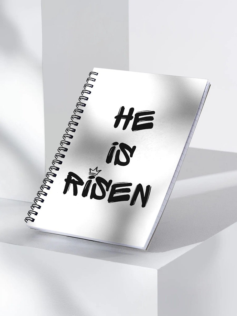 He is Risen Spiral Notebook (White) product image (3)
