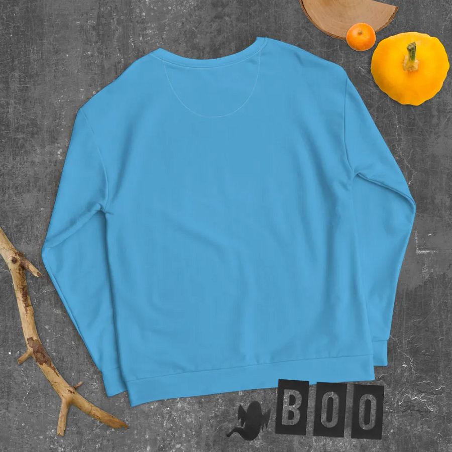 Plain Sky-Blue True Summer Unisex Recycled Polyester Heavyweight Premium Sweatshirt by Treasure Pie product image (11)