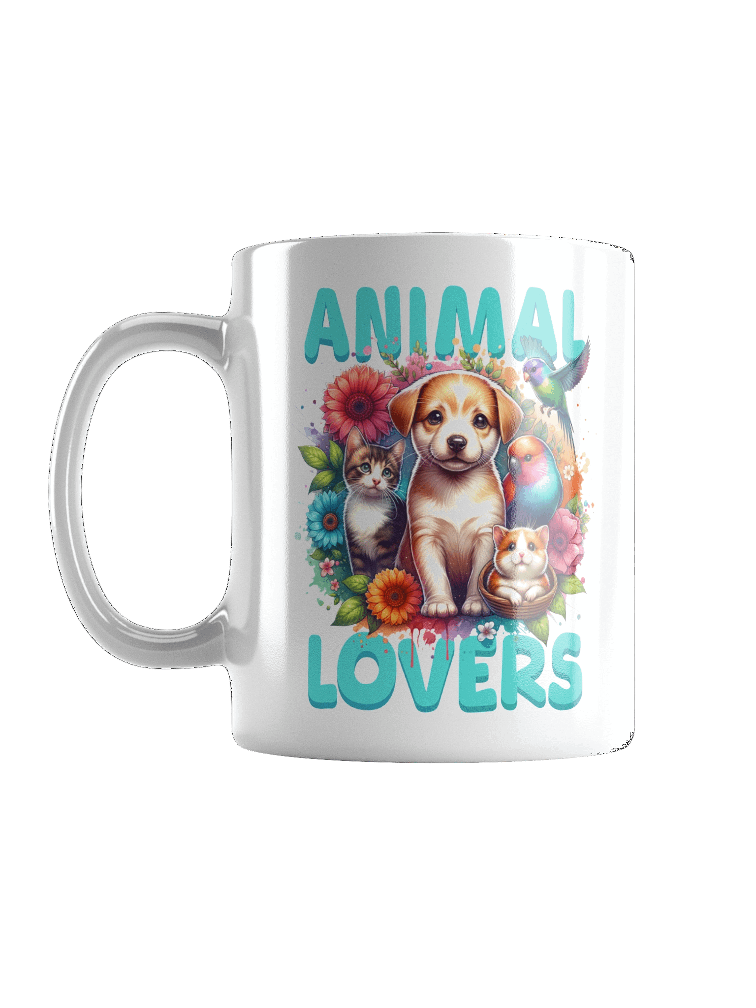 Animal Lovers | White Glossy Mug product image (3)