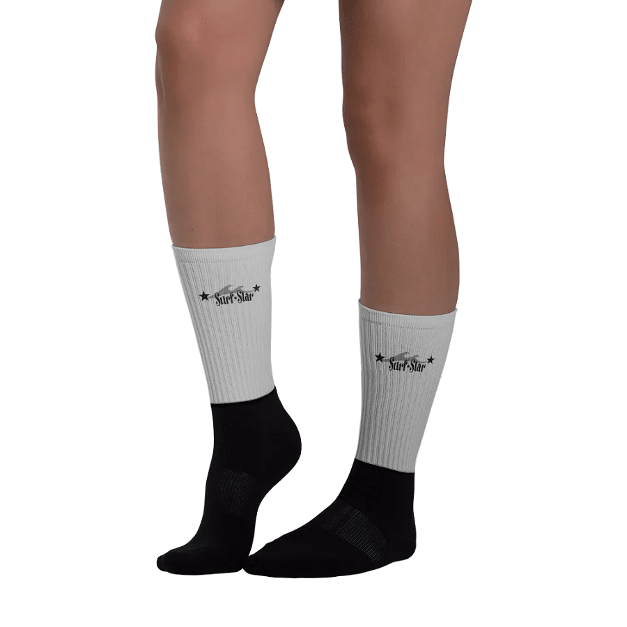 Surf star logo, gray socks product image (4)