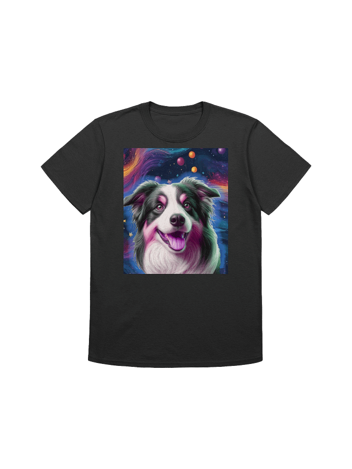 English Shepherd Cosmic Swirl Impressionist Dog Art T-Shirt product image (1)