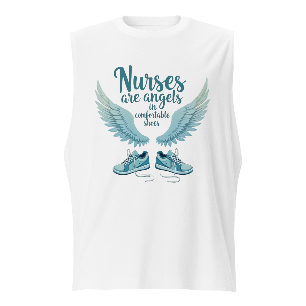 Angel Wings Nurses Muscle Tank product image (5)