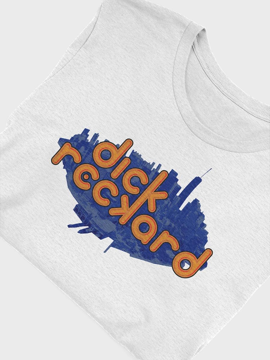 RetroText DR Orange Text on Blue BG Logo Unisex T-Shirt product image (4)