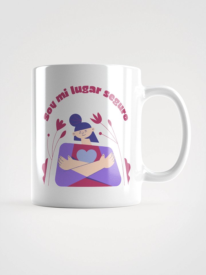 SOY MI LUGAR SEGURO White Glossy Mug product image (3)