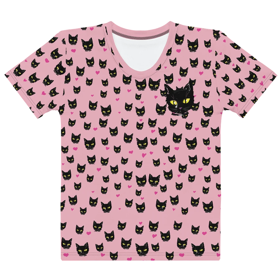 'Pink Kitty Dots'' Women's Poly Tee product image (1)