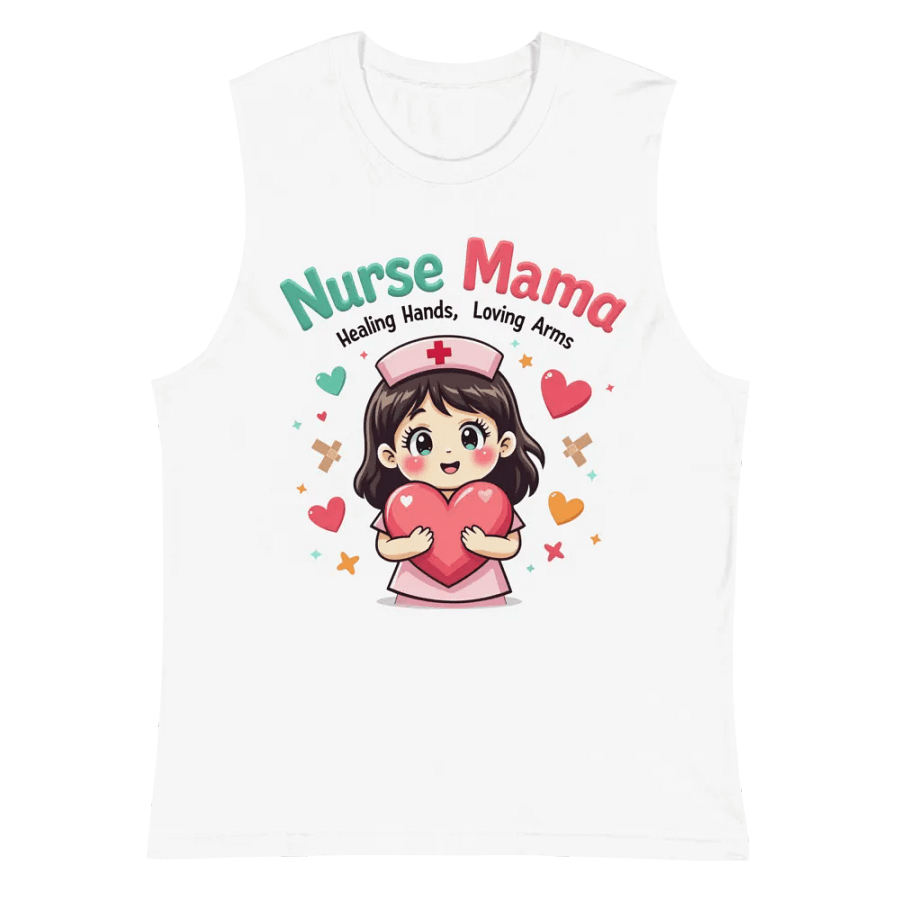 Nurse Mama Heart Muscle Tank product image (2)