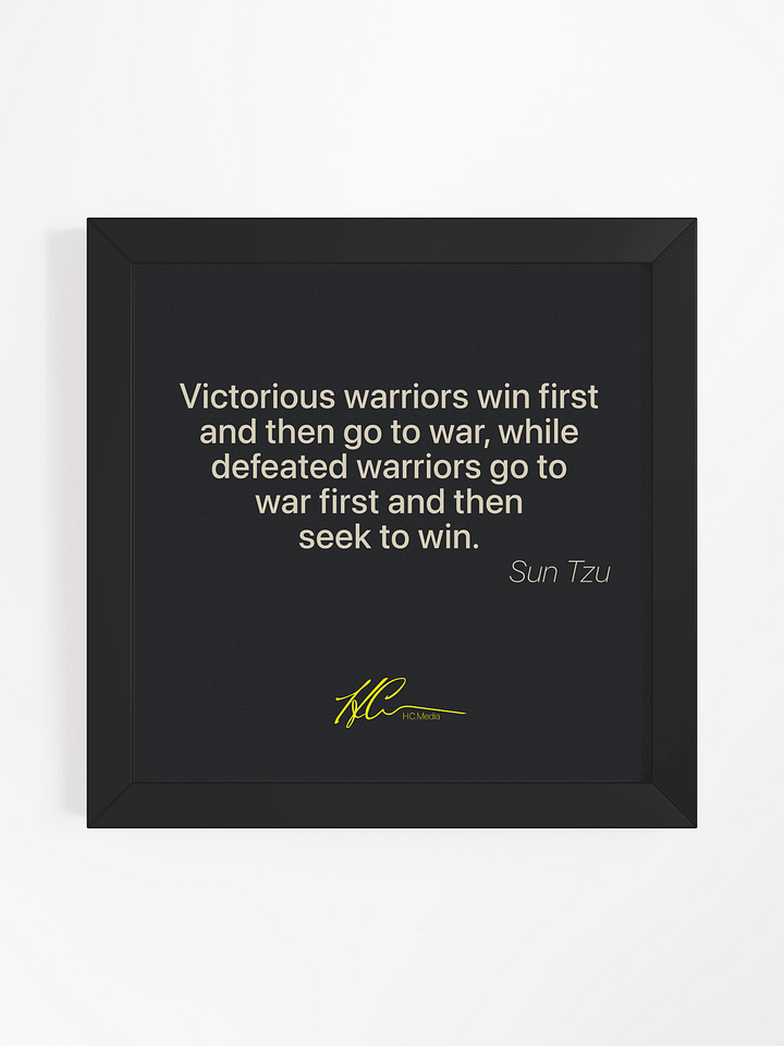 Sun Tzu Q2 - Framed Poster product image (1)