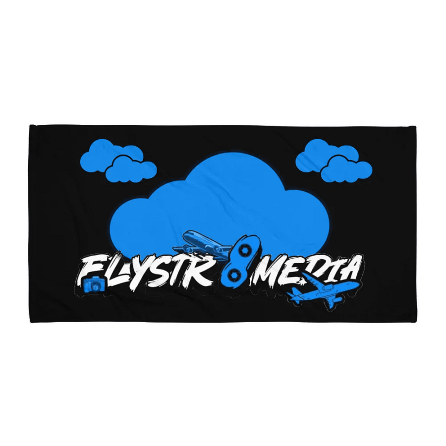 Flystr8media Towel (Black) product image (1)