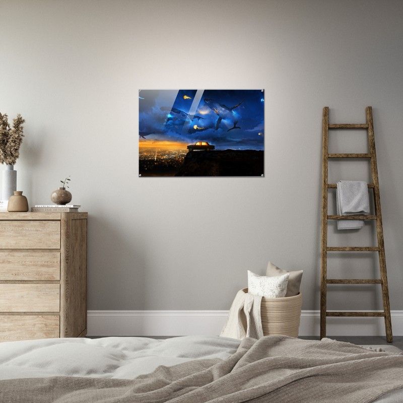 BLUE WHALES GLOSSY ACRYLIC PRINT product image (2)