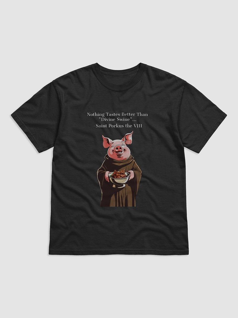 Saint Porkus and "Divine Swine" T-shirt
