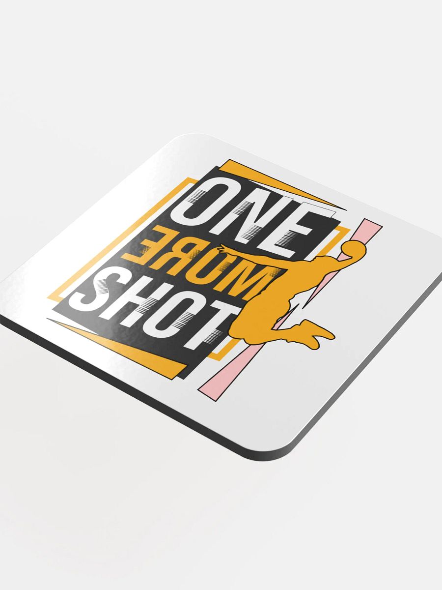 One More Shot Basketball Male Airborne Dreams Cork Coaster product image (4)