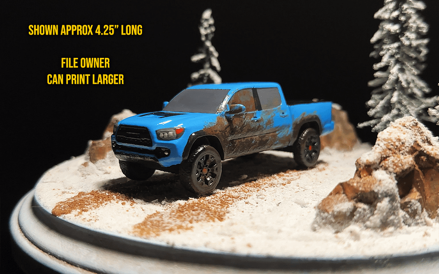 3rd Gen Tacoma Long Bed With Scoop - 3D Print File product image (4)