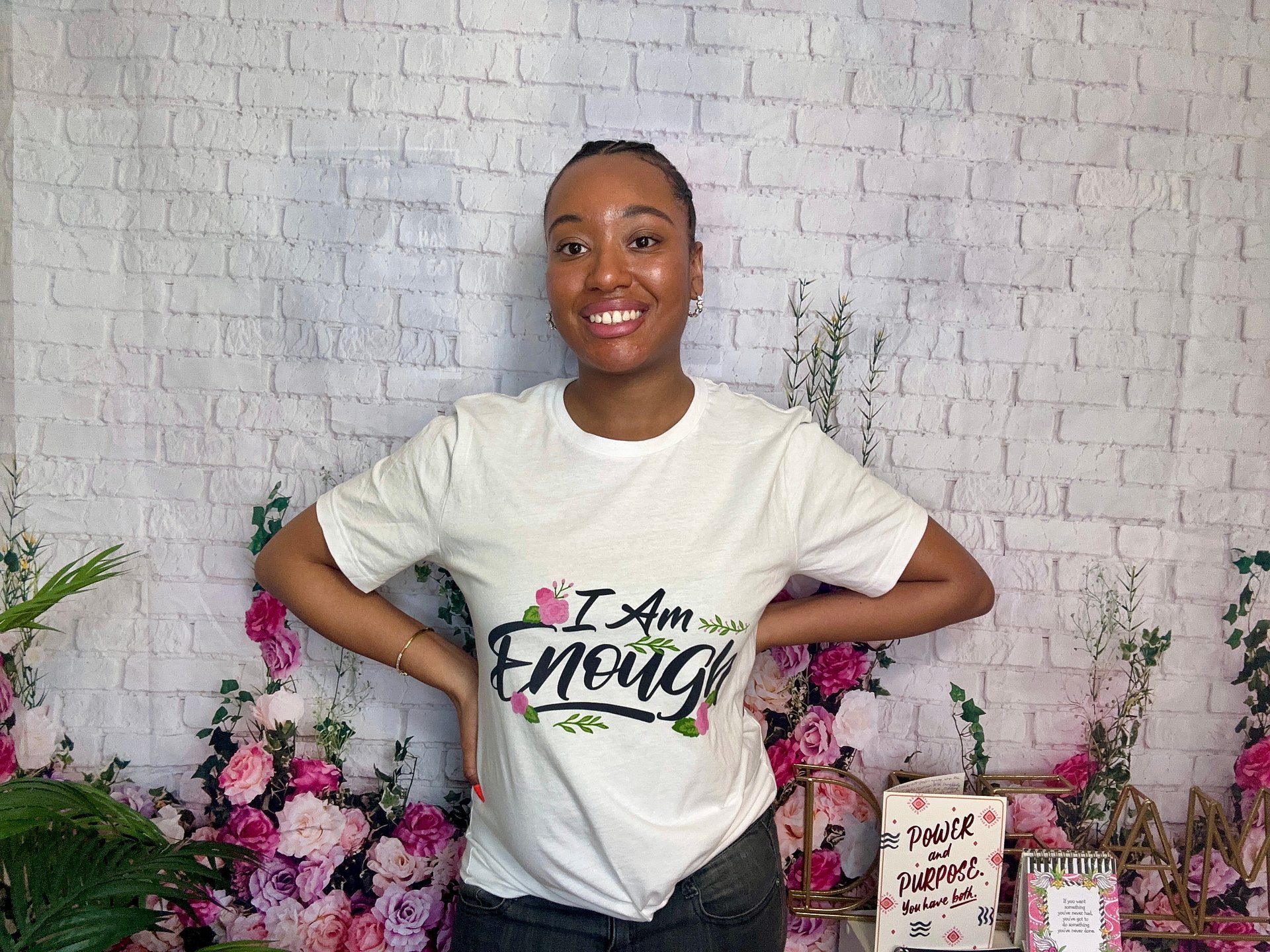 I AM ENOUGH! T-SHIRT & DAILY AFFIRMATIONS JOURNAL BUNDLE product image (3)