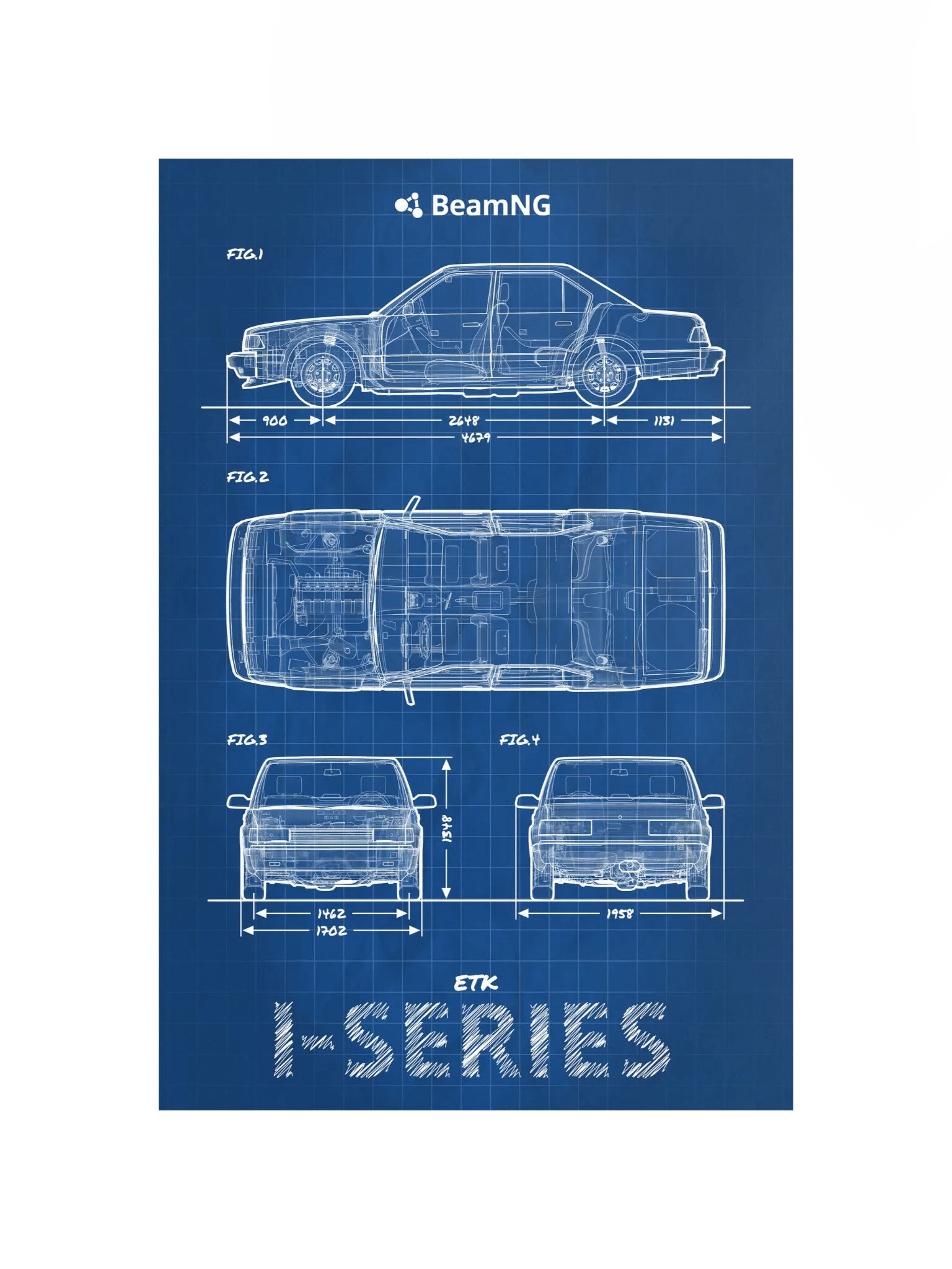 ETK I-Series Blueprint Poster product image (2)
