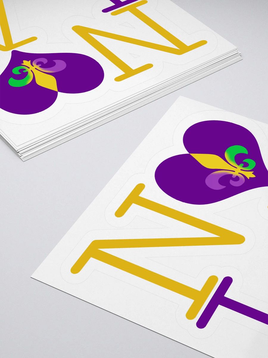 I LOVE NOLA **BIGSHOT STICKER** (MARDI GRAS 3) product image (4)