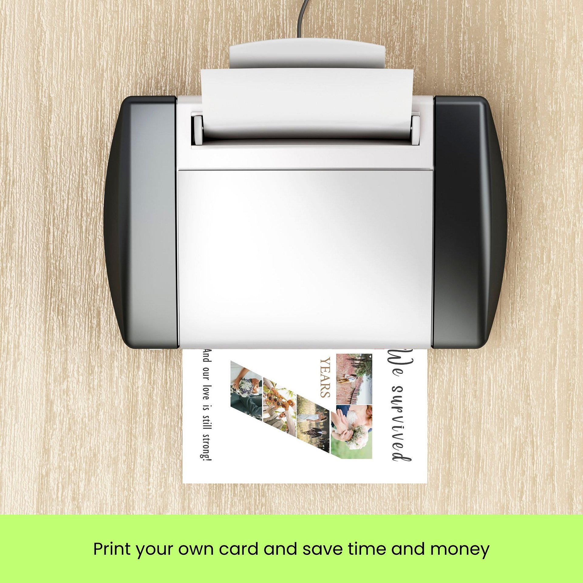 7 Year Anniversary Photo Card Editable Canva Template product image (9)