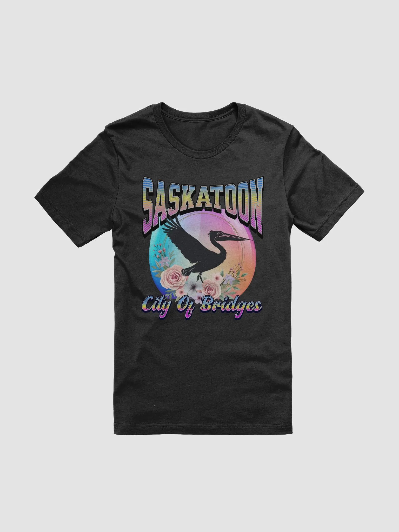 Saskatoon Pelican City of Bridges T-Shirt product image (1)