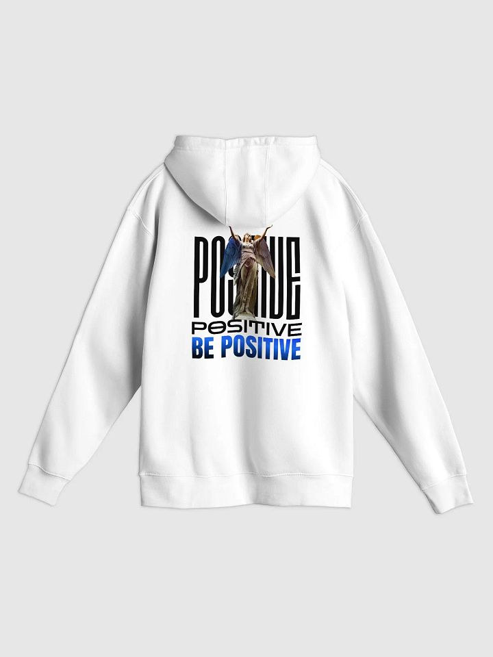 Be Positive Angel Wings Premium Unisex Hoodie - Inspiring Front & Back Graphic Print Hoodie product image (1)