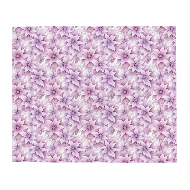 Purple Floral Blanket product image (1)
