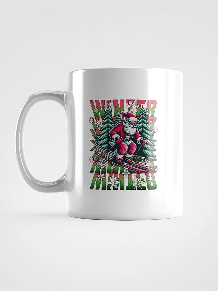 Winter Santa Skiing Mug product image (1)