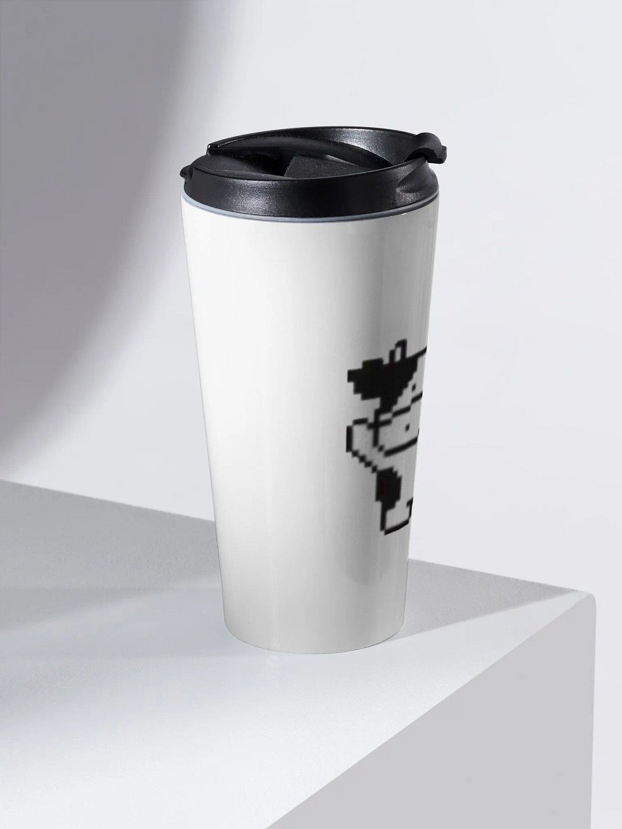 Pixel Cow Stainless Steel Travel Mug product image (2)