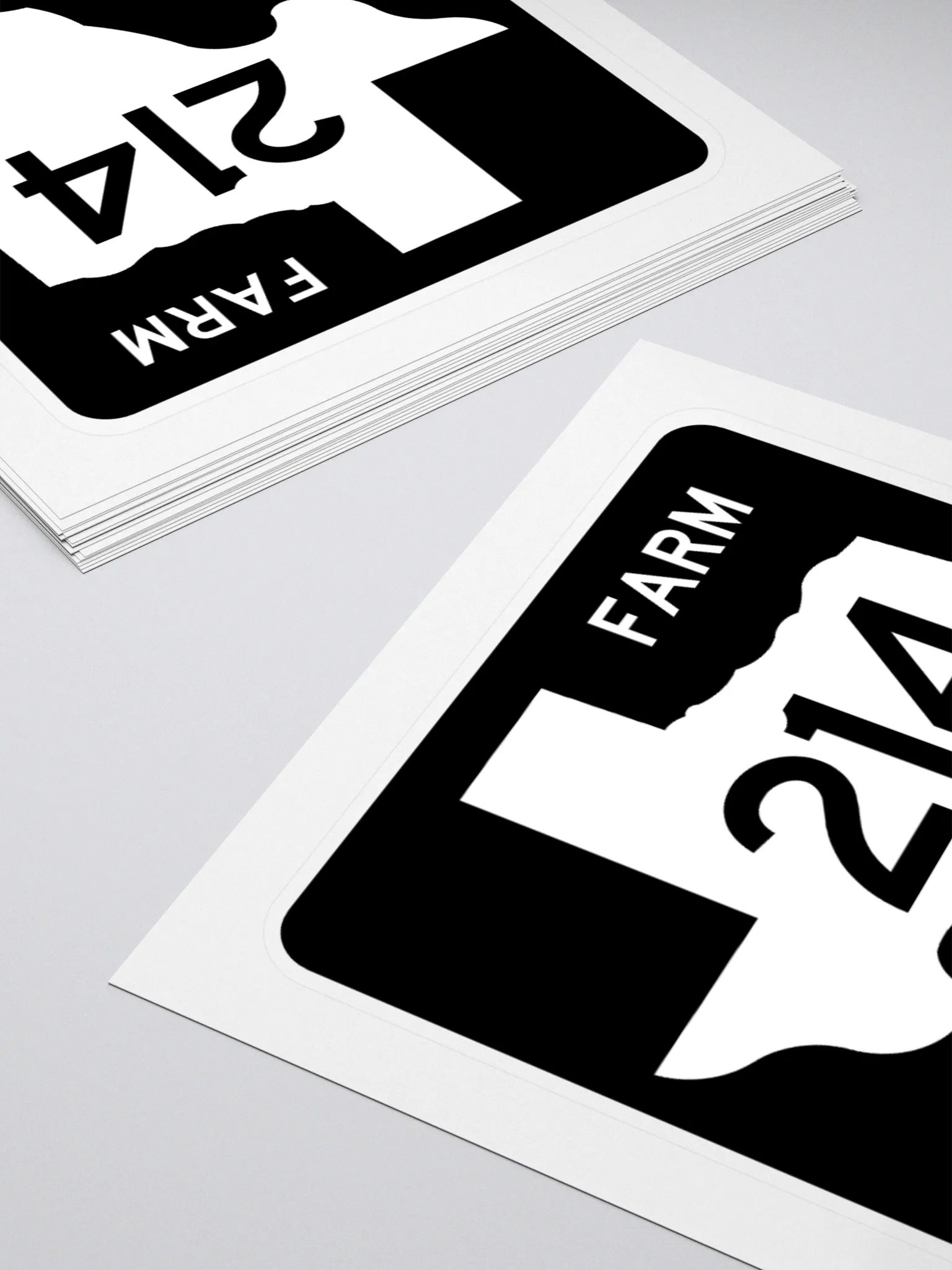 Texas Farm Road Sign FM 214 Sticker product image (4)