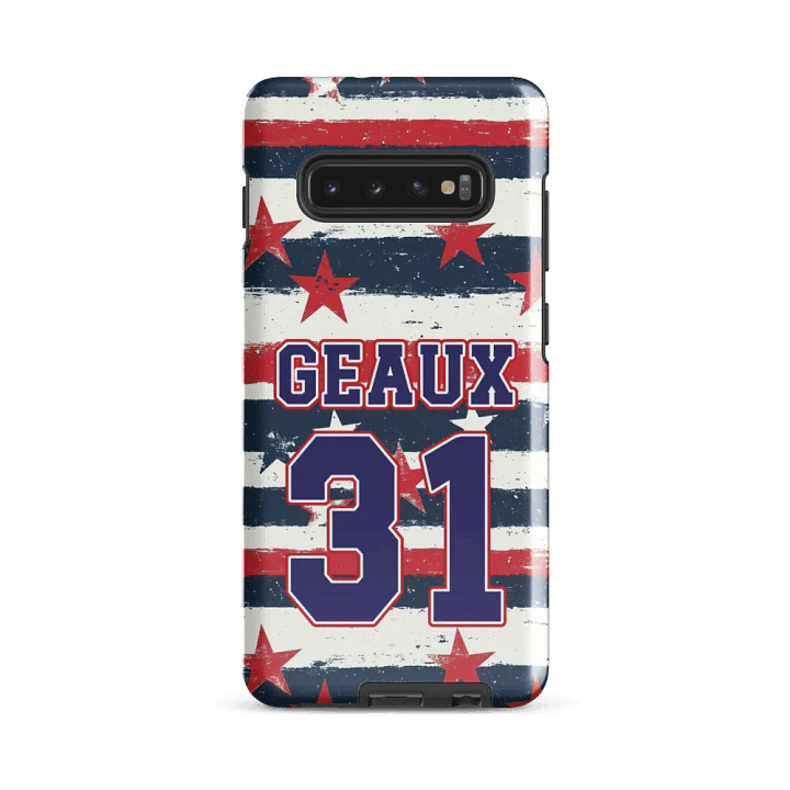 Geaux 31 - Vintage Stars & Stripes Layered Phone Case for Samsung Phones product image (2)