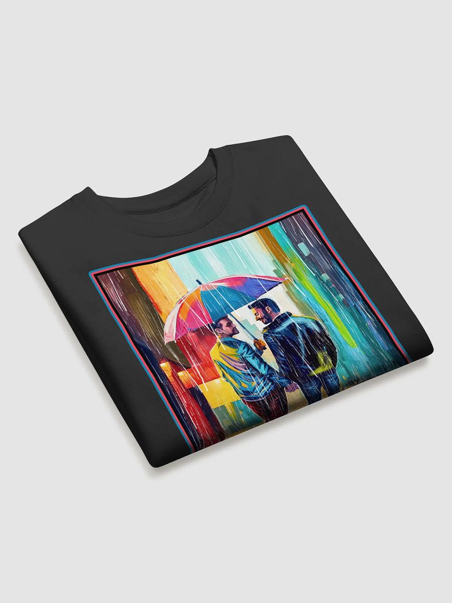 Gay Couple In The Rain – Colorful Two Hearts Sweatshirt product image (18)