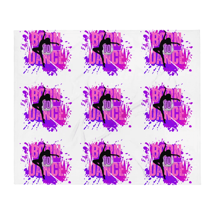 Born to Dance Her Silhouette Throw Blanket product image (2)