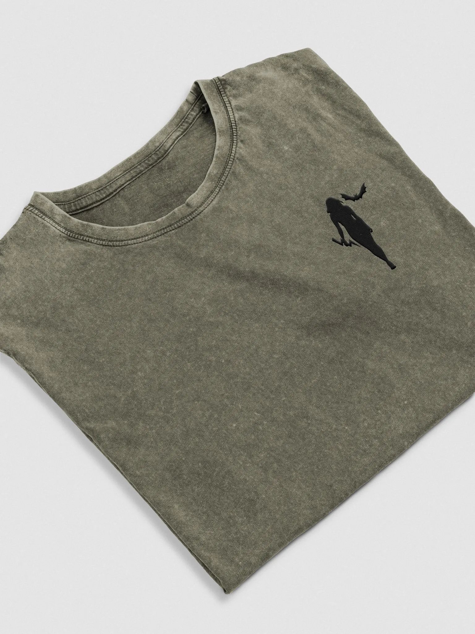 Proto-Valkyrie Embroidered Denim T-Shirt product image (9)