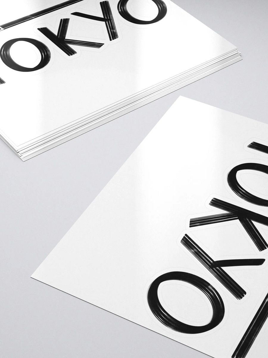 Tokyo Upside Down (Black Text) Sticker product image (5)