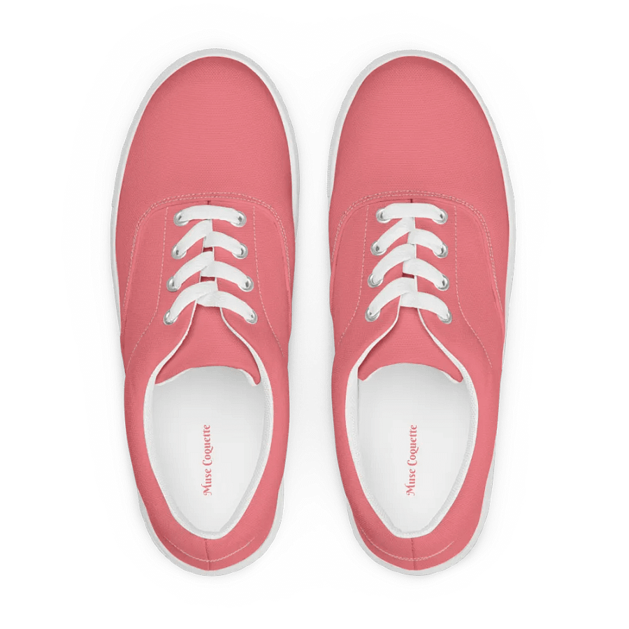 Muse Coquette Lace-Up Canvas Shoes (Cream of roses) product image (2)