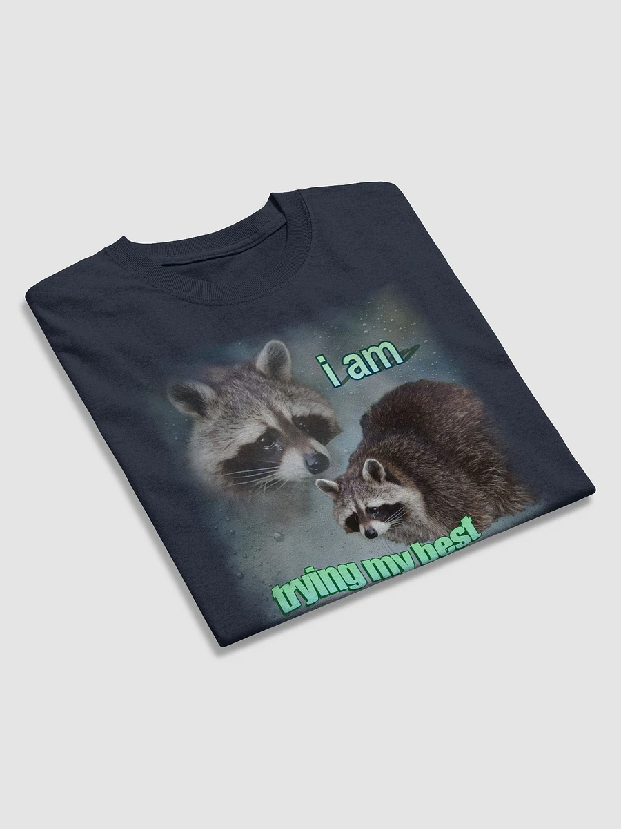 I am trying my best raccoon T-shirt product image (4)