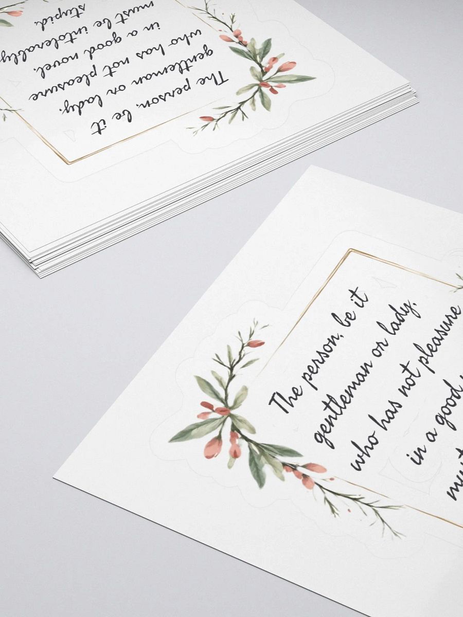 Pleasure in a Good Novel Austen Sticker product image (12)