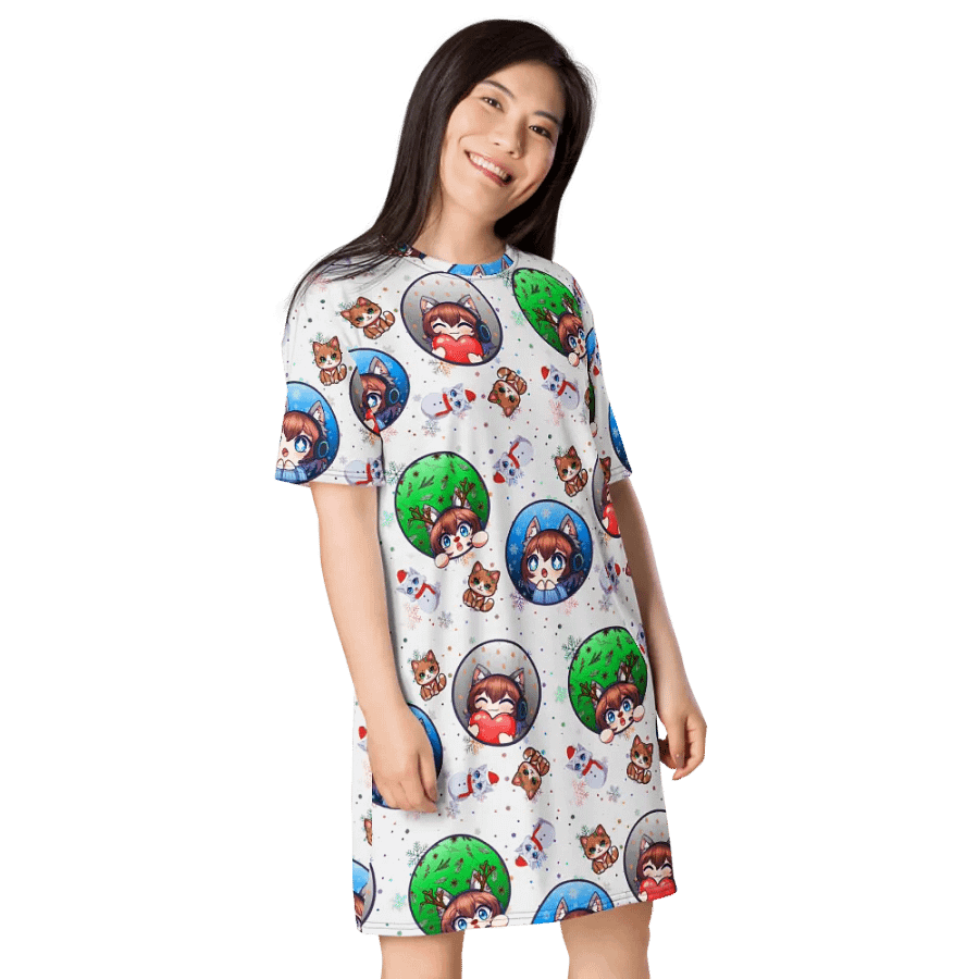 Merry Catmis T-Shirt Dress product image (8)