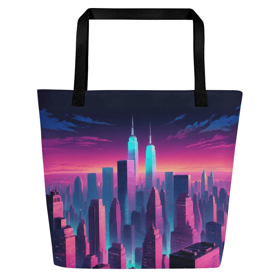 Vaporwave New York City All Over Print Tote Bag product image (7)