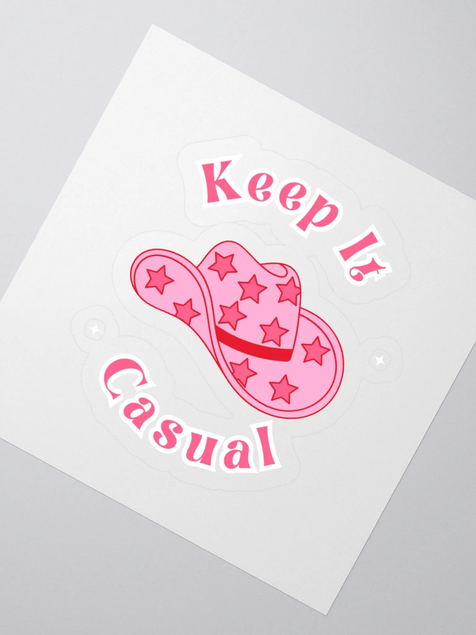 Casual Cowboy Hat Kiss Cut Stickers product image (5)